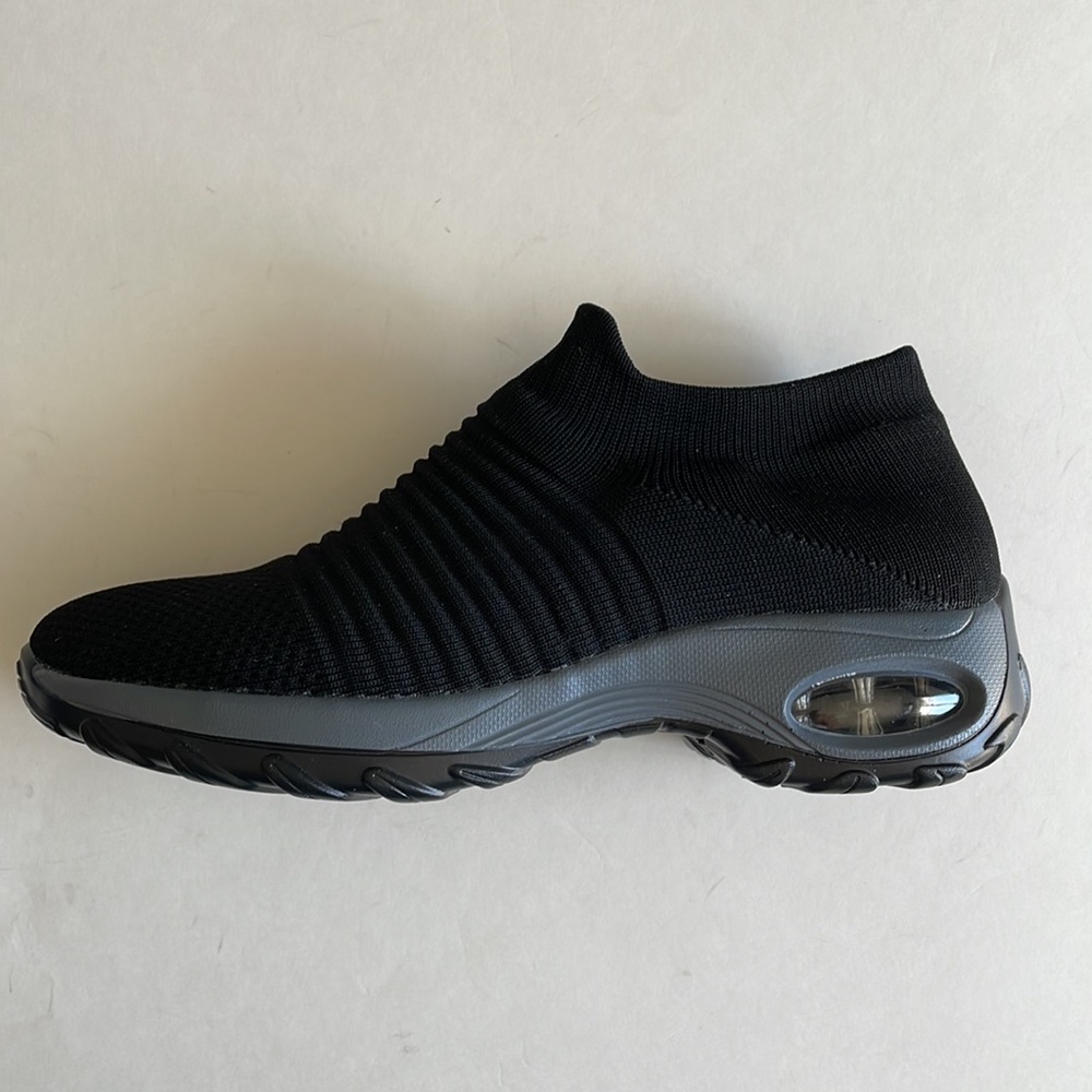 🆕 STQ Black Slip-On Sneakers